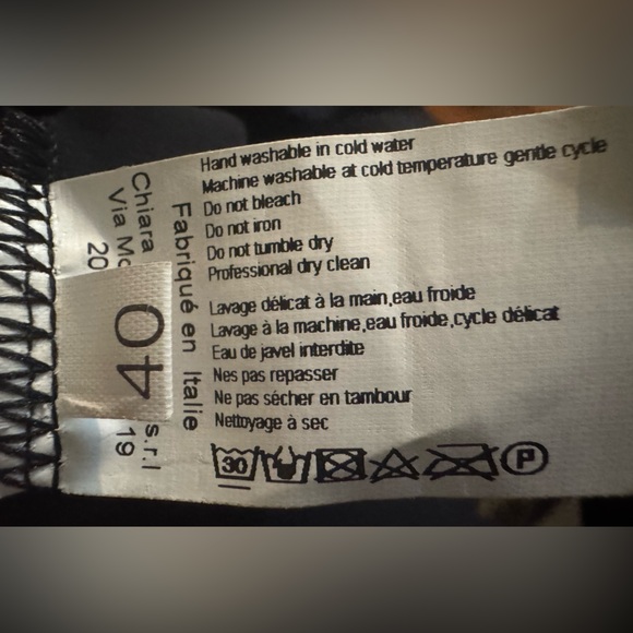 Chiara Boni La Petite Robe Black Off The Shoulder Tulip Dress - Picture 4 of 4